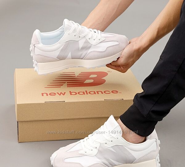 Женские кроссовки New Balance 327. White. Унисекс.