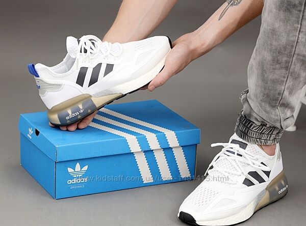 Мужские кроссовки Adidas ZX 2K Boost. White