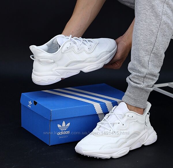 Мужские кроссовки Adidas Ozweego. White. Унисекс. 