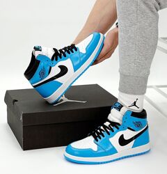 Мужские кроссовки Nike Air Jordan 1 Retro. Blue. УНИСЕКС. Найк Джордан
