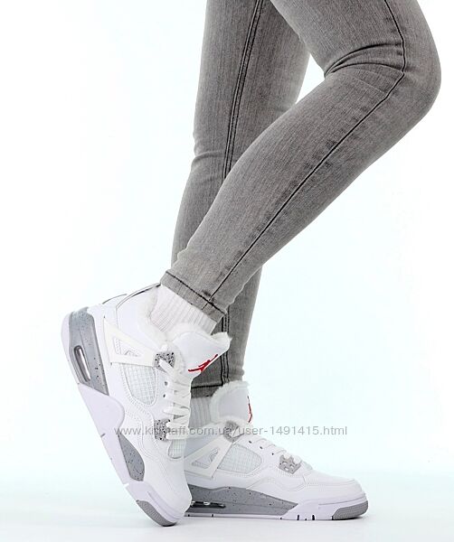 Зимние женские кроссовки ботинки Nike Jordan 4 Retro Winter. Унисекс.