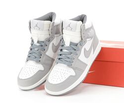 Зимние женские кроссовки ботинки Nike Jordan 1 Retro. С МЕХОМ. Найк Джордан