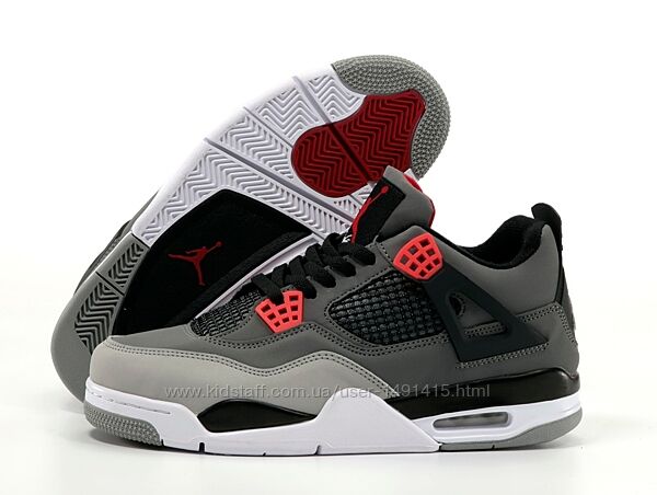 Мужские кроссовки Nike Air Jordan 4 Retro Infrared. Найк Джордан.