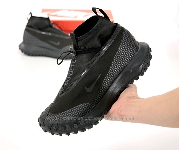 Мужские кроссовки Nike ACG Mountain Fly gore-tex. Black