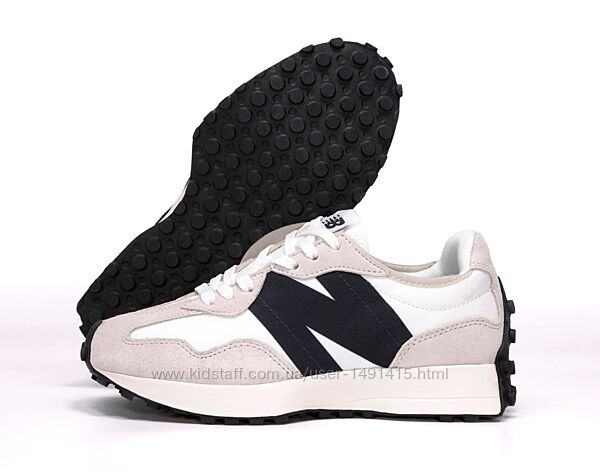 Женские кроссовки New Balance 327. White Grey. Унисекс