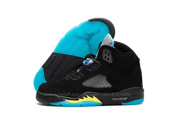 Мужские кроссовки Nike Air Jordan 5 Retro. Black. Найк Джордан.