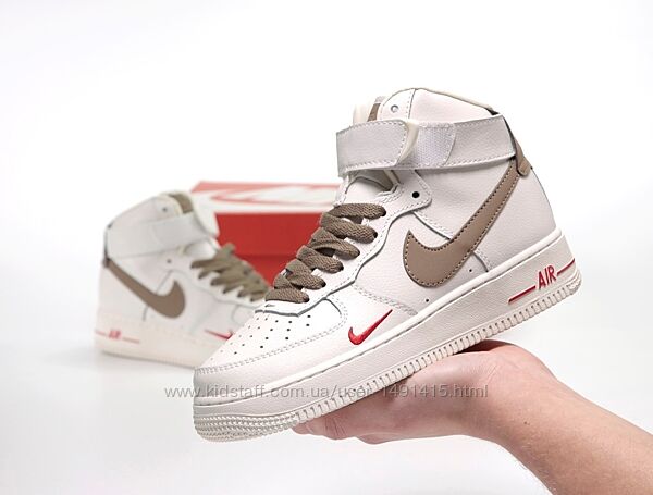 Мужские кроссовки Nike Air Force 1 Hi. White. Унисекс.
