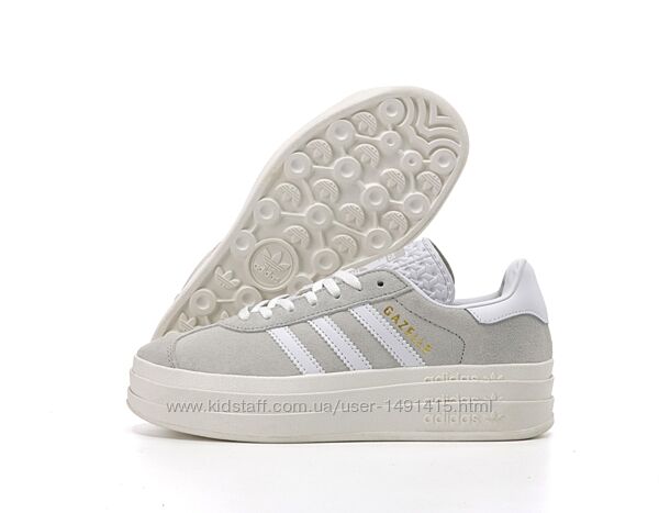 Женские кроссовки Adidas Gazelle Bold. Grey