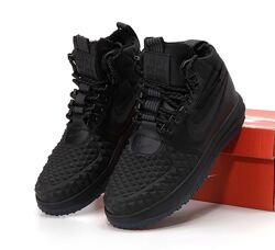 Зимние мужские кроссовки ботинки Nike Lunar Force 1 Duckboot 17 Black