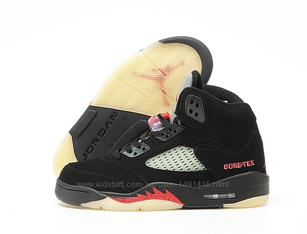 Зимние мужские кроссовки ботинки Nike Air Jordan 5 Retro GORE-TEX. Термо.