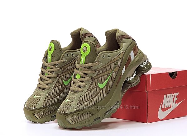 Мужские кроссовки Nike x Supreme Shox Ride 2. Khaki. Унисекс.
