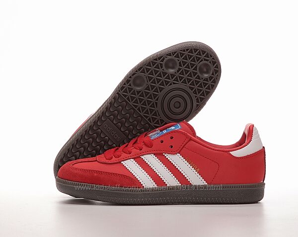 Женские кроссовки Adidas Samba OG. Red