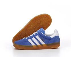 Женские кроссовки Adidas Gazelle Indoor. Blue. Унисекс