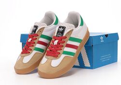 Женские кроссовки Gucci x Adidas Gazelle. White