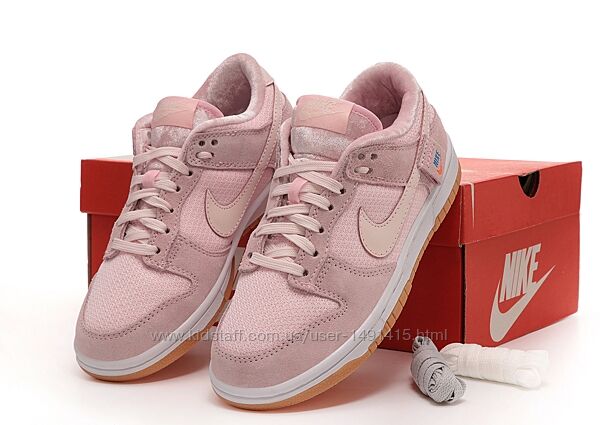 Женские кроссовки Nike Dunk Teddy Bear Pink