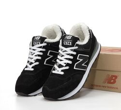 Зимние кроссовки ботинки New Balance 574 Winter. Black. Унисекс
