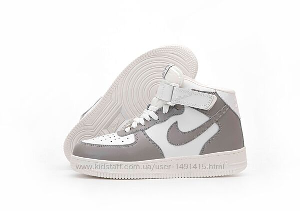 Зимние женские кроссовки ботинки Nike Air Force Hi. Унисекс. С МЕХОМ.