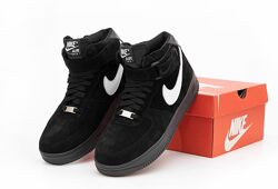 Зимние мужские кроссовки ботинки Nike Air Force Winter. Натуральная замша