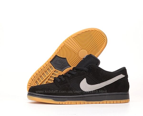 Кроссовки Nike SB Dunk Low. Black. Унисекс