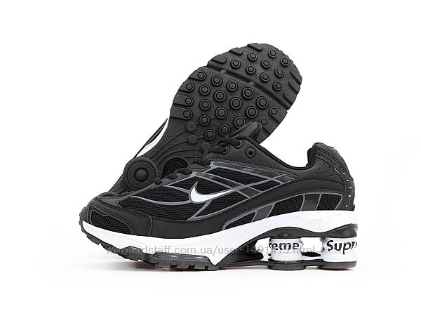 Мужские кроссовки Nike x Supreme Shox Ride 2. Black White