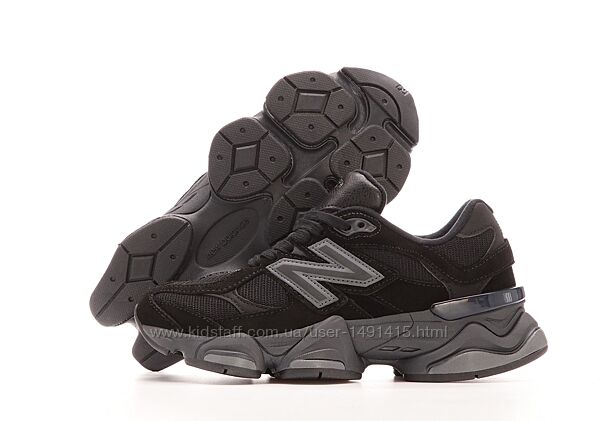 Мужские кроссовки New Balance 9060. Нью Беленс. Black. Унисекс
