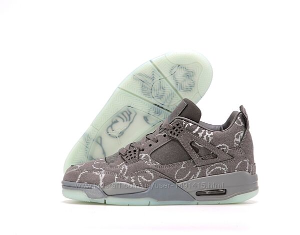 Кроссовки Nike Air Jordan 4 Retro Kaws. Найк Джордан. Унисекс.
