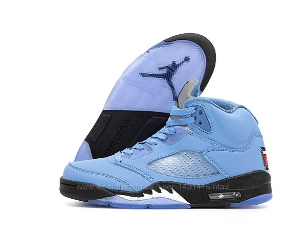 Мужские кроссовки Nike Air Jordan 5 Retro. Blue. Найк Джордан.