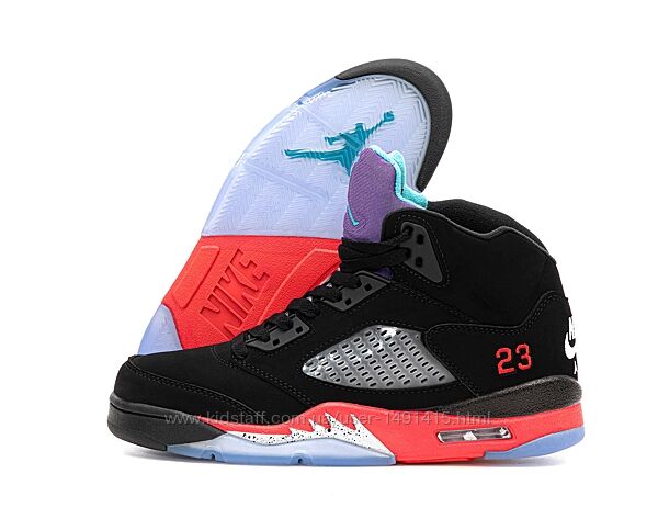 Мужские кроссовки Nike Air Jordan 5 Retro. Black. Найк Джордан.