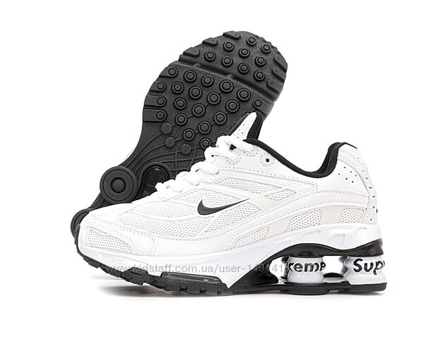 Кроссовки Nike x Supreme Shox Ride 2. White. Унисекс