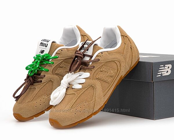 Женские кроссовки New Balance x Miu Miu 530. Brown