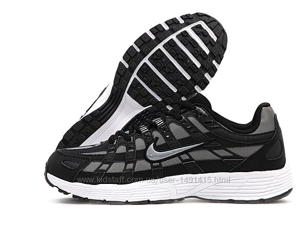 Мужские кроссовки Nike P-6000. Black White.