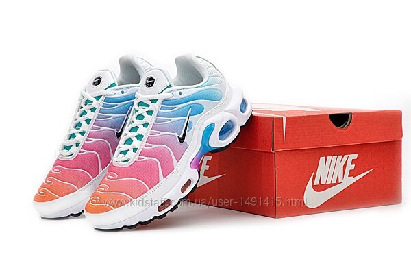 Женские кроссовки Nike Air Max TN Plus. White Blue