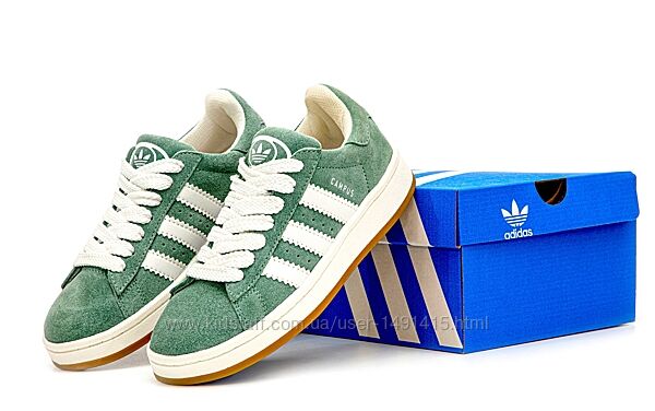Женские кроссовки Adidas Campus. Green
