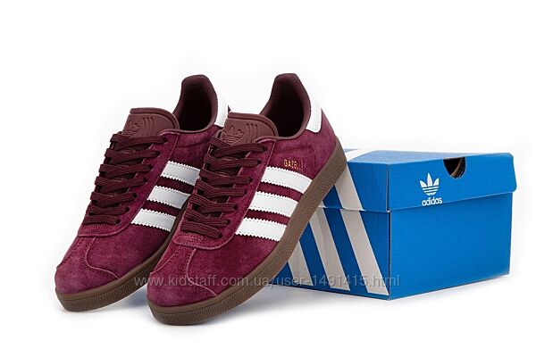 Женские кроссовки Adidas Gazelle. Bordo
