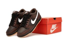 Женские кроссовки Nike SB Dunk Low. Brown. Унисекс.