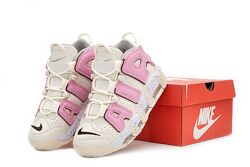 Женские кроссовки Nike Air More Uptempo. Green/Pink