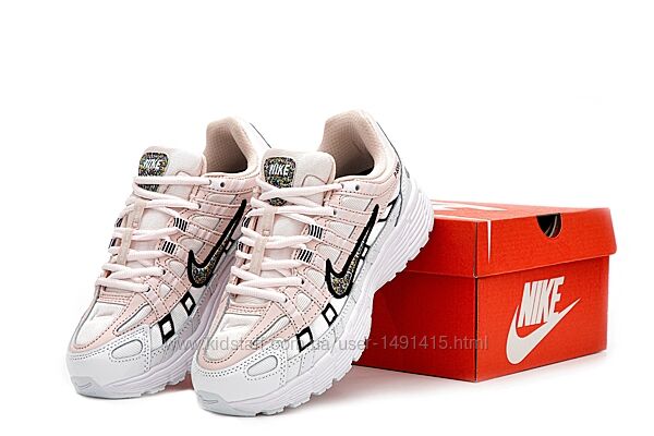 Женские кроссовки Nike P-6000. White/Pink
