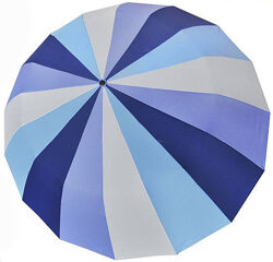 Крепкий механический зонтик 16 спиц Три Слона. Складной зонт