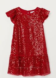Святкова сукня H&M з пайєтками на зріст 134