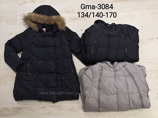 Куртка зимняя на меху для девочек, р.134-152-170