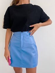 Спідниця жіноча з екошкіри, р.42-48, Китай три кольори