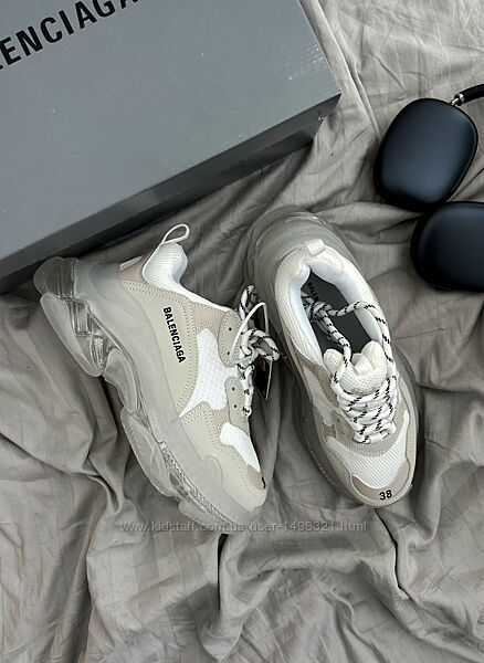 Кросівки Balenciaga Triple S Clear Sole White 