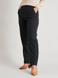 Високі зручні брюки в смужку на високий зріст р.16