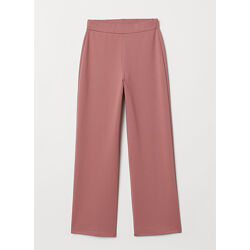 Широкі трикотажні брюки кольору кольору vintage pink р.16