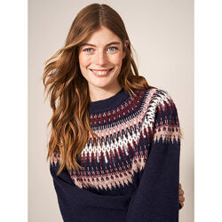 Розкішний брендовий джемпер з домішком вовни з візерунком fairisle р.16