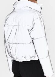 свето отражающая зима BERSHKA теплая куртка в стиле пуховик