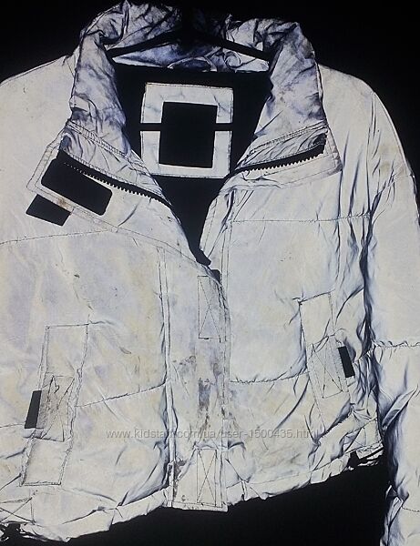 свето отражающая зима PULL N BEAR теплая куртка в стиле пуховик парка