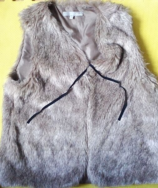 натуральная Меховая жилетка Etam фирменная