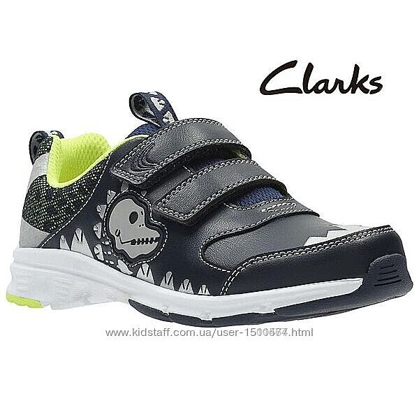 Clarks кожаные кроссовки -светятся размер 30 ,31 оригинал