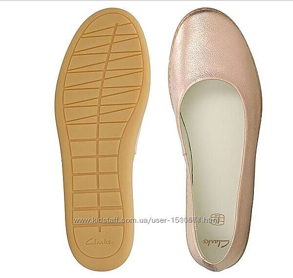 р.35.5, 36, 37 Clarks дівочі шкіряні туфлі оригінал